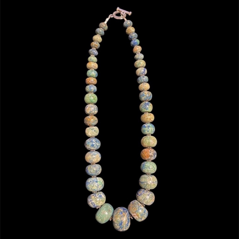Graduated Chryscholla Necklace